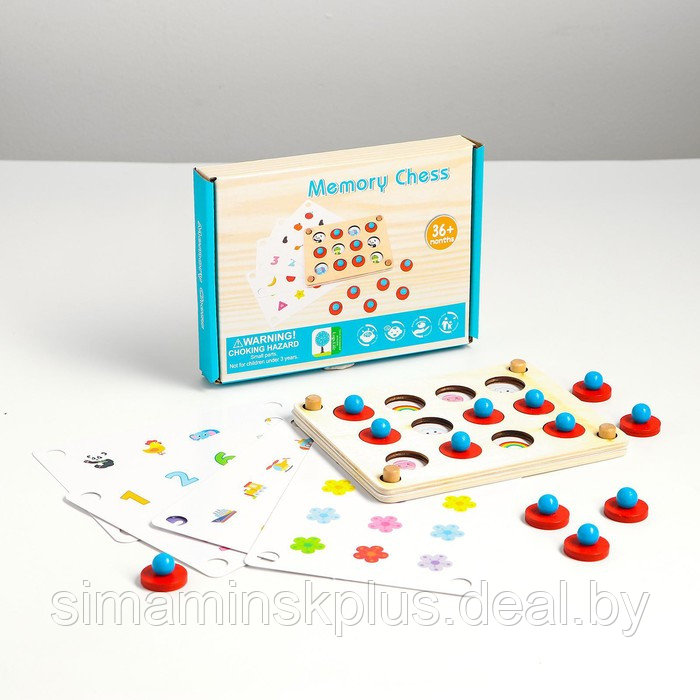 Детская развивающая игра «Мемори» 13,5 × 18,5 × 2,8 см - фото 1 - id-p220863137