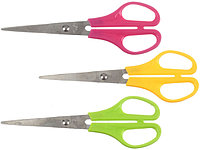 Ножницы канцелярские Silwerhof Color 160 мм, цвет ручек - ассорти