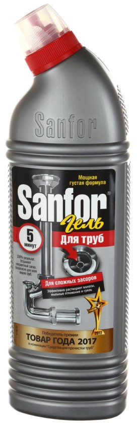 Средство для чистки труб Sanfor 750 мл - фото 2 - id-p220862773