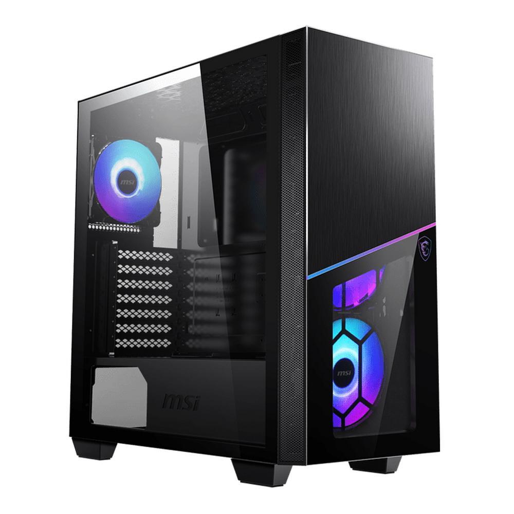 Корпус MSI MPG SEKIRA 100R Mid-Tower, E-ATX, 2xUSB 3.0, 1xUSB-C, 4x120mm ARGB Fan, Tempered Glass Window - фото 1 - id-p220867395