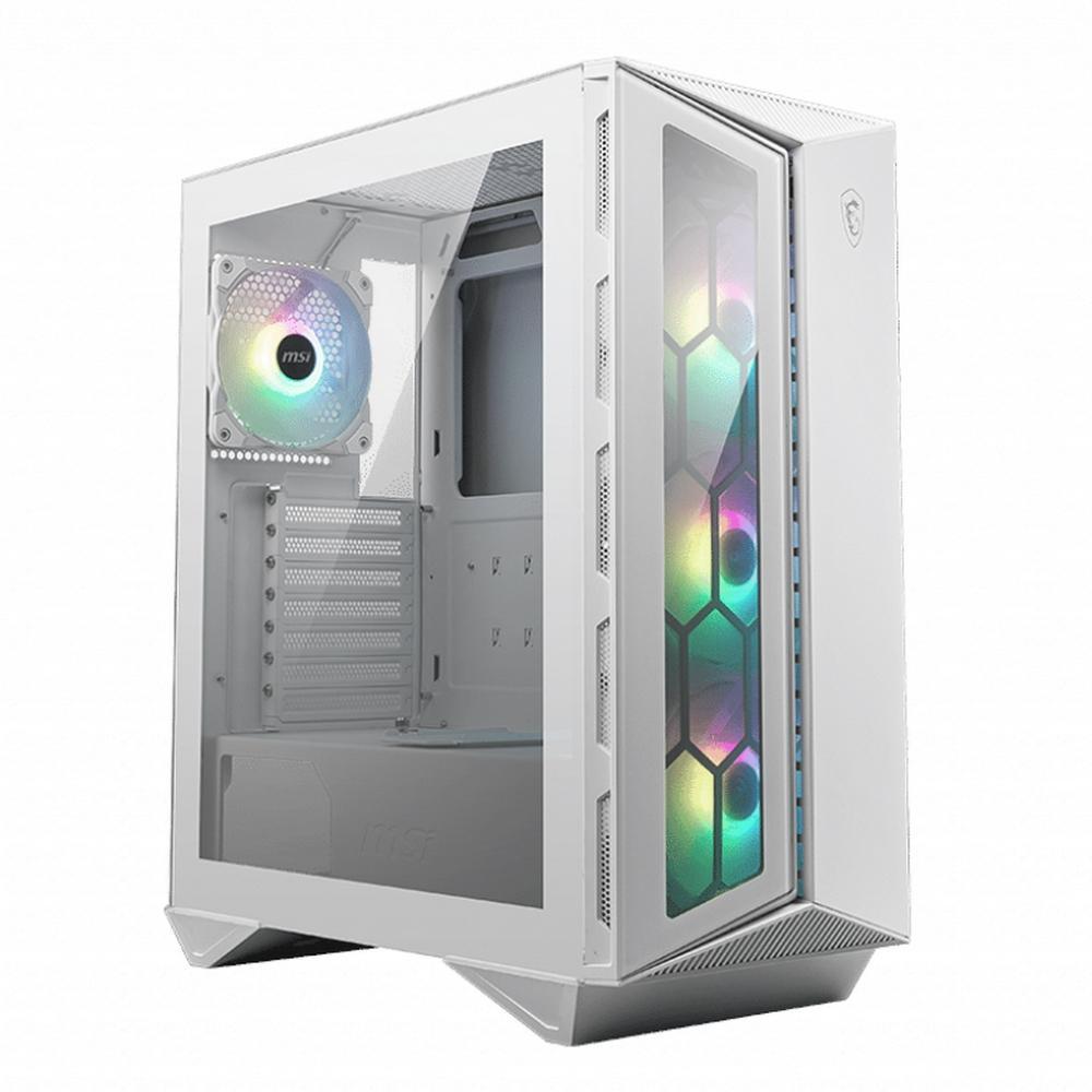 Корпус MSI MPG GUNGNIR 110R WHITE 2xUSB 3.0, 1xType C, 4x120mm ARGB Fan, Tempered Glass Window, Brown Box - фото 1 - id-p220867402