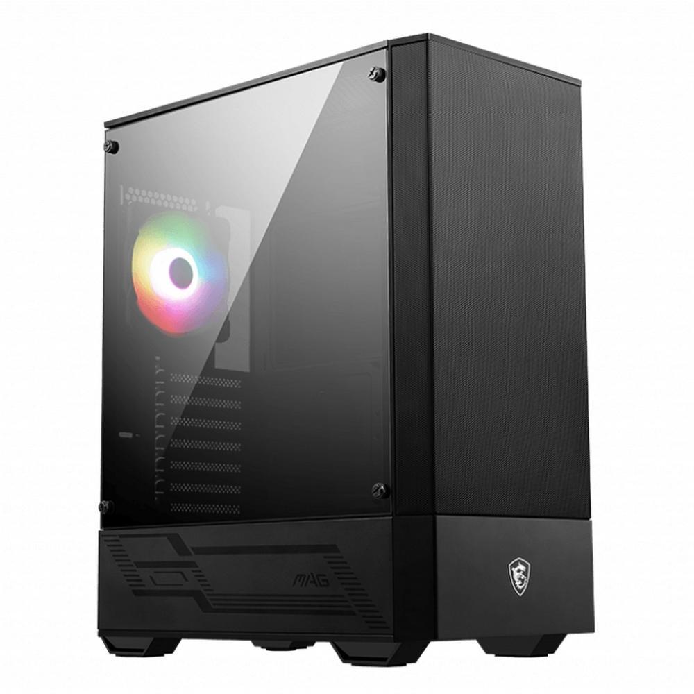 Корпус MSI MAG FORGE 110R Mid-Tower, ATX, 2xUSB 3.2, Audio I/O, 1x120mm ARGB Fan, Front metal MESH, Up to - фото 1 - id-p220867404