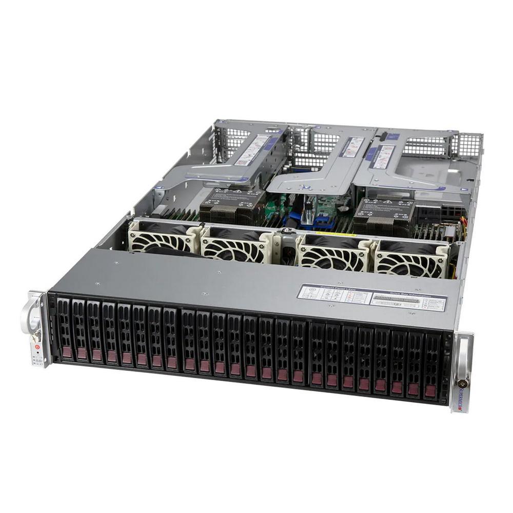 Платформа системного блока SuperMicro SYS-220U-TNR 2U (w/ AOC-2UR68G4-I2XT-0*1) (w/ AOC-2UR68G4-I2XT-0*1)