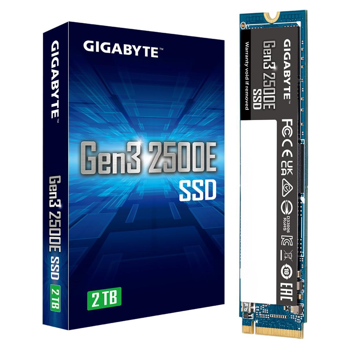Твердотельный накопитель SSD M.2 2280 M PCI Express 3.0 x4 Gigabyte 2TB (G325E2TB) 2400/2000 MBps - фото 1 - id-p220866750