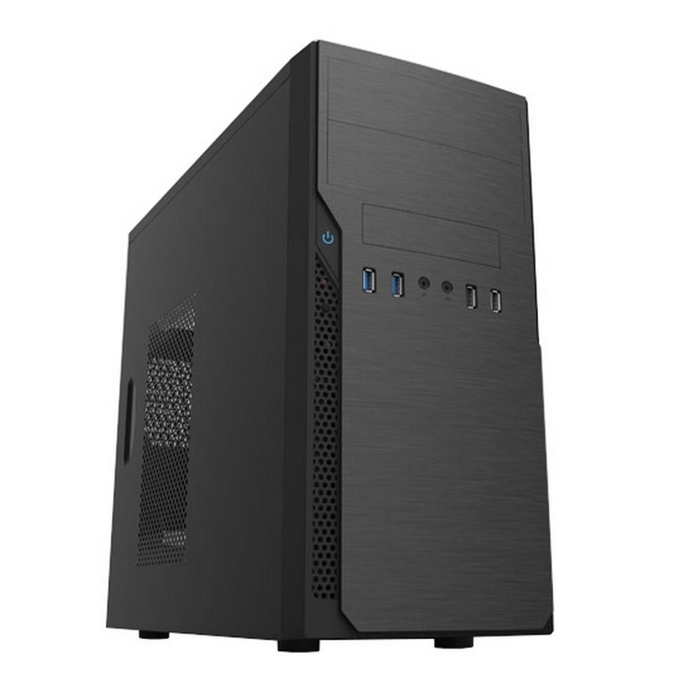 Корпус FoxLine Case Foxline FL 628-FZ450R-U32 mATX case, black, w/PSU 450W 12cm, w/2xUSB2.0, w/2xUSB3.0 w/pwr - фото 1 - id-p220867452