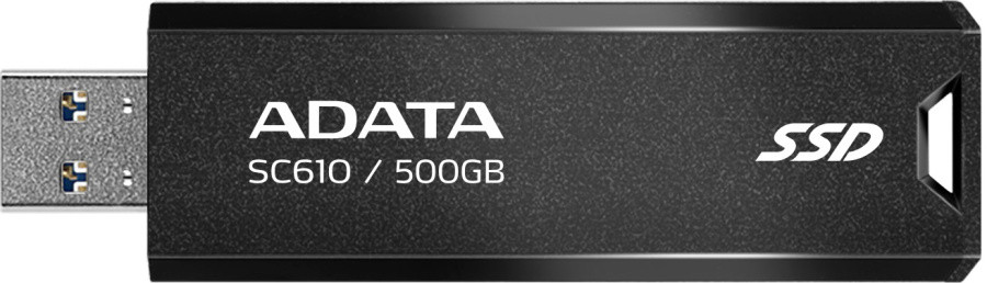 Внешний накопитель SSD USB3.2 A-DATA 500GB SC610 (SC610-500G-CBK/RD) Черный/Красный - фото 1 - id-p220868042
