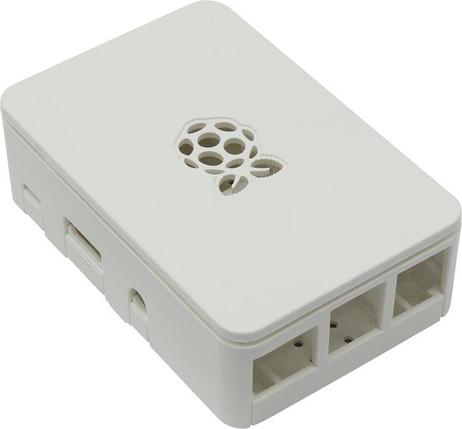 Корпус ACD RA178 Корпус ACD White ABS Plastic case with Logo for Raspberry Pi 3 B/B+, совместим с креплением, фото 2