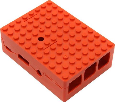 Корпус ACD RA183 Корпус ACD Red ABS Plastic Building Block case for Raspberry Pi 3 B (CBPIBLOX-RED) (494309), фото 2
