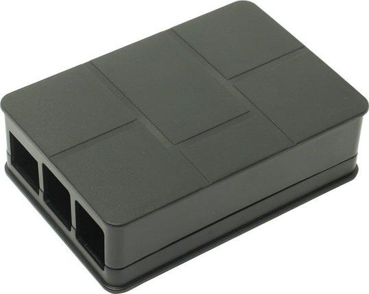 Корпус ACD RA186 Корпус ACD Black ABS Plastic Case Brick style w/ Camera cable hole for Raspberry Pi 3 B, фото 2