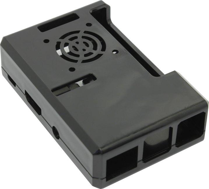 Корпус ACD RA187 Корпус ACD Black ABS Plastic Case w/GPIO port hole and Fan holes for Raspberry Pi 3 B,