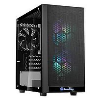 Корпус Silverstone SST-PS15B-PRO Precision Mini Tower Micro ATX Computer Case, tempered glass, 2x 120mm ARGB,