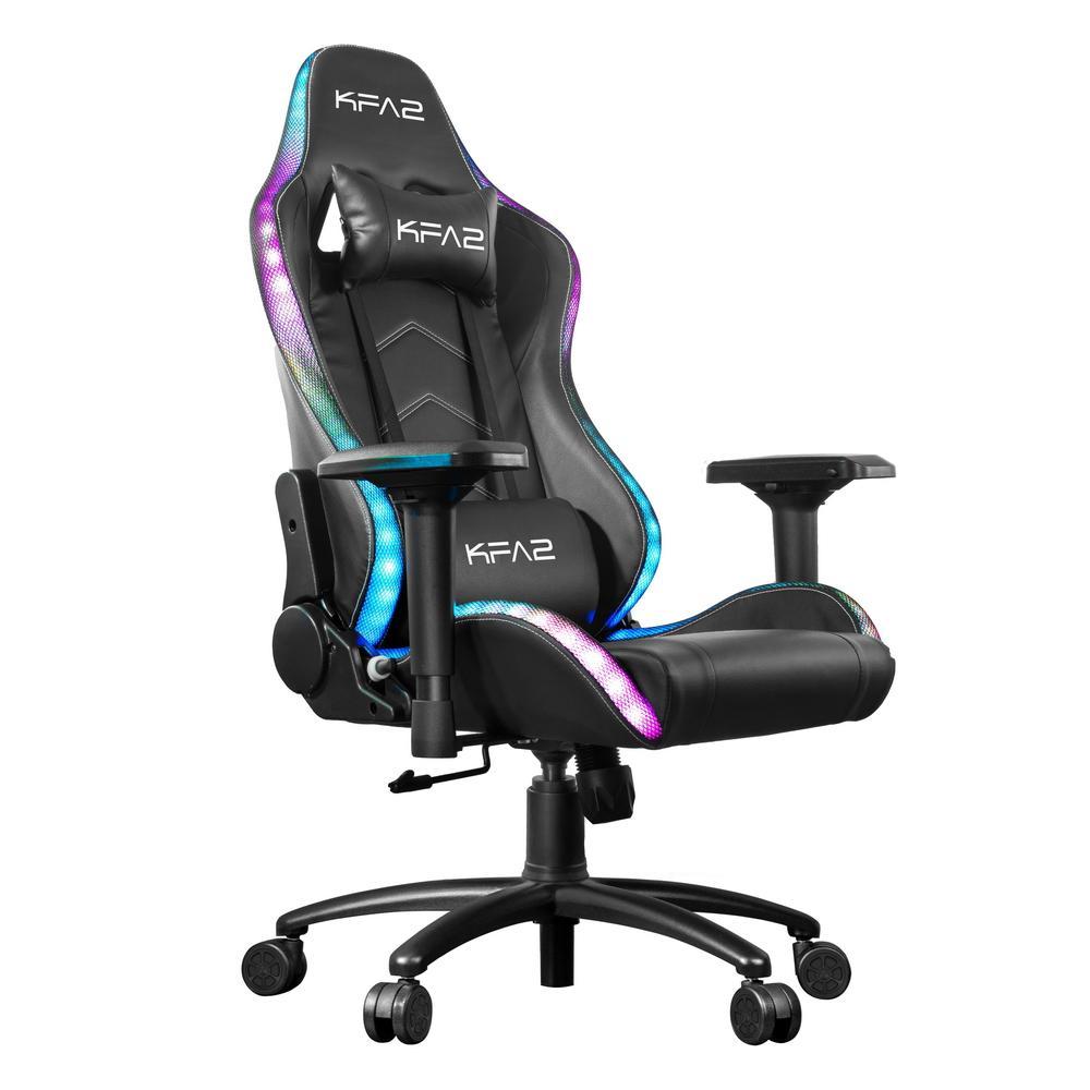 Игровое кресло KFA2 Gaming Chair 01 RGB SE Black With RGB remote control RK01P4DBY2 - фото 1 - id-p220872267