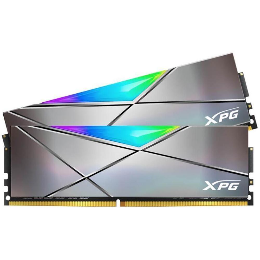Модуль памяти A-DATA 16GB A-DATA DDR4 4800 DIMM SPECTRIX D50 Xtreme Gunmetal RGB Grey Gaming Memory - фото 1 - id-p220867661