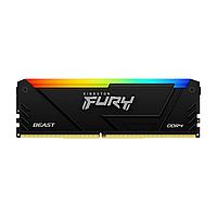 Модуль памяти Kingston 16GB DDR4 2666MHz DIMM FURY Beast Black RGB PnP KF426C16BB2A/16 CL16, 1.2V 288-pin