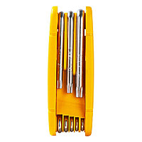 Набор складных шестигранных ключей TORX Deli DL234308 размеры T9,T10,T15,T20,T25,T27,T30,T40, пластиковый