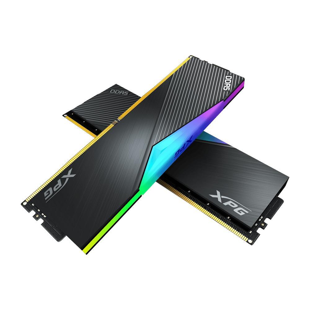 Оперативная память DDR5 64Gb KiTof2 PC-44800 5600MHz A-DATA XPG Lancer RGB (AX5U5600C3632G-DCLARBK) / - фото 1 - id-p220867810