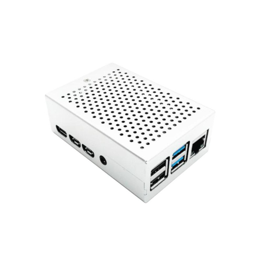 Корпус RA507 ACD Silver Fine Heat Dispersion Aluminium Alloy Case for Raspberry Pi 4B - фото 1 - id-p220872495