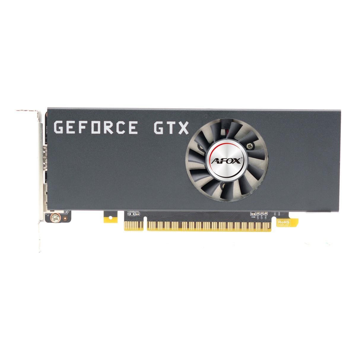 Видеокарта NVIDIA GeForce AFOX GTX1050Ti Single Fan (AF1050TI-4096D5L5) Low Profile 4Gb DDR5 DVI+HDMI+DP RTL - фото 1 - id-p220867863