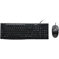 Комплект клавиатура и мышь Logitech Комплект Logitech Desktop MK200 цвет черный, клавиатура 112 клавиш (8