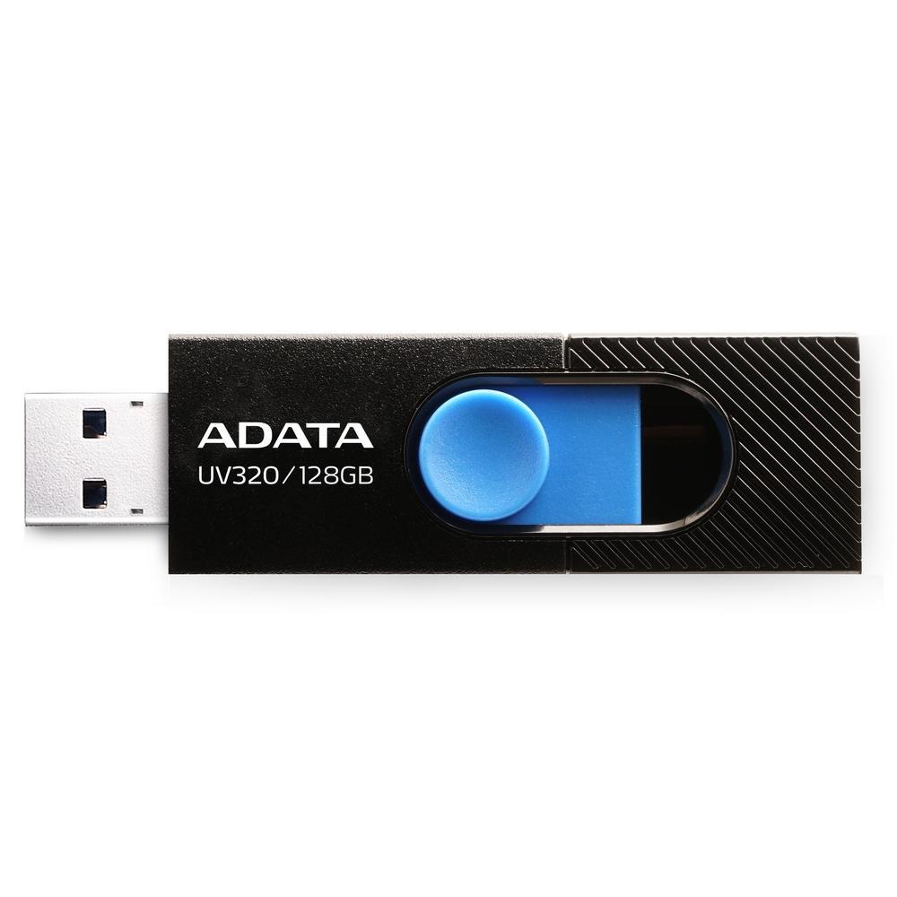 Флэш-накопитель USB3.2 128Gb A-DATA UV320 (AUV320-128G-RBKBL) USB 3.2 Type-A, пластик, выдвижной разъем, - фото 1 - id-p220866897