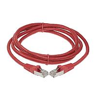 Патч-корд ACD-LPS6AZ-10C Cat6a SSTP 26AWG 4Pair, CU, LSZH, Вишневый, 1м