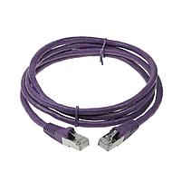 Патч-корд ACD-LPS6AZ-10P Cat6a SSTP 26AWG 4Pair, CU, LSZH, Пурпурный, 1м