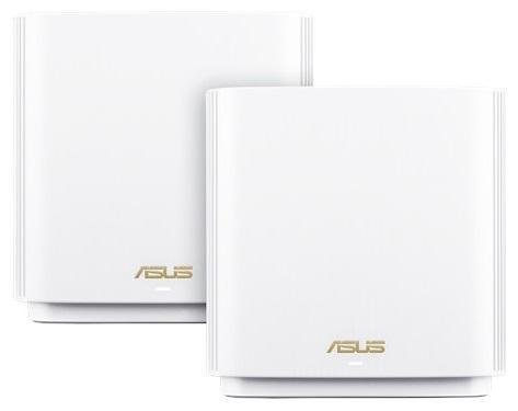 ASUS XT8 (B-2-PK) // роутер, из 2 точек доступа, 802.11b/g/n/ac/ax, до 574 + 4804Мбит/c, 2,4 + 5 гГц, белый ; - фото 1 - id-p220872511