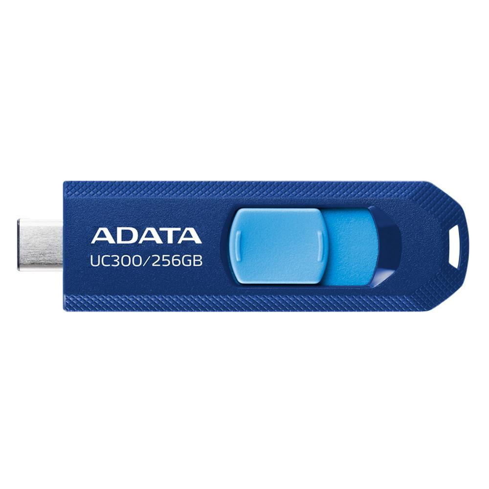 Флэш-накопитель USB3.2 128Gb A-DATA UC300 (ACHO-UC300-128G-RNB/BU) USB 3.2 Type-A, пластик, выдвижной - фото 1 - id-p220866910