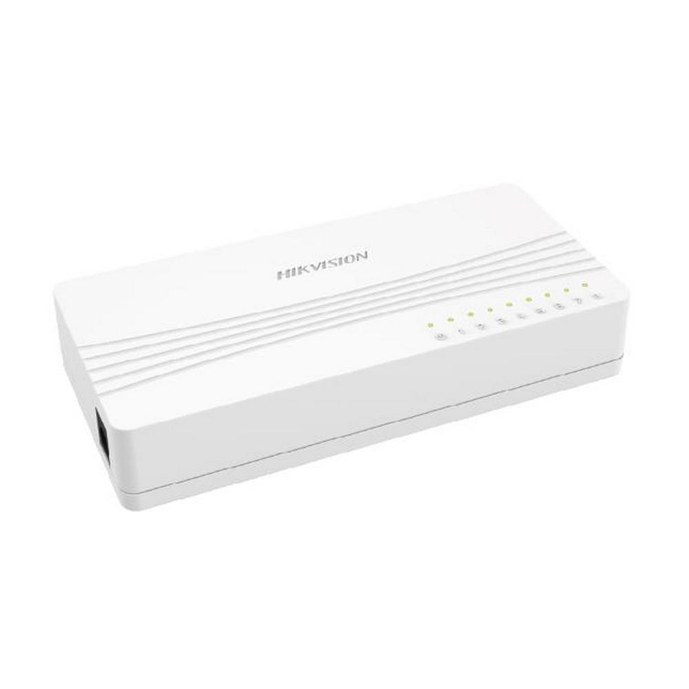 Коммутатор Hikvision DS-3E0508D-E L2, Unmanaged, 8 Gigabit RJ45 ports, desktop plastic switch (011293) - фото 1 - id-p220867257