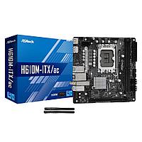 Мат. плата ASRock H610M-ITX/AC (RTL) LGA1700 H610 PCI-E HDMI+DP GbLAN+WiFi+BT SATA Mini-ITX 2DDR4