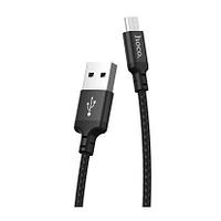 HOCO HC-62905 X14/ USB кабель Micro/ 2m/ 1.7A/ Нейлон/ Black