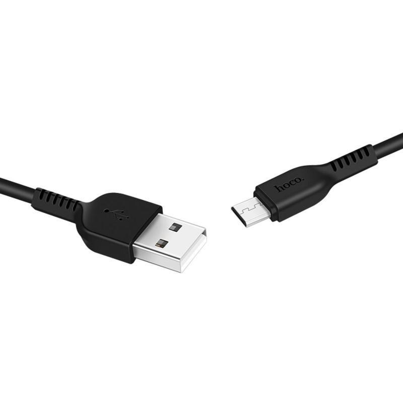 HOCO HC-68884 X20/ USB кабель Micro/ 2m/ 2A/ Black - фото 1 - id-p220874189