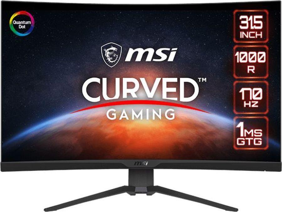 Монитор MSI 31.5" MAG 325CQRF QD черный VA LED 100000000ms 16:9 HDMI матовая HAS 300cd 178гр/178гр 2560x1440 - фото 1 - id-p220874590