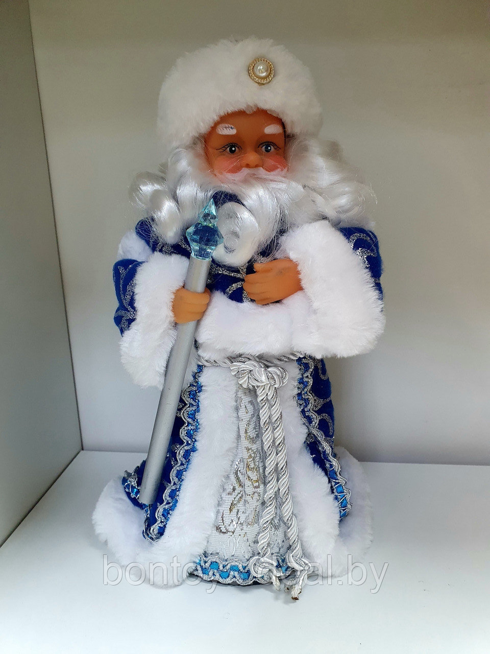 Дед Мороз музыкальный, поющий игрушечный Санта Клаус - фото 1 - id-p220878437