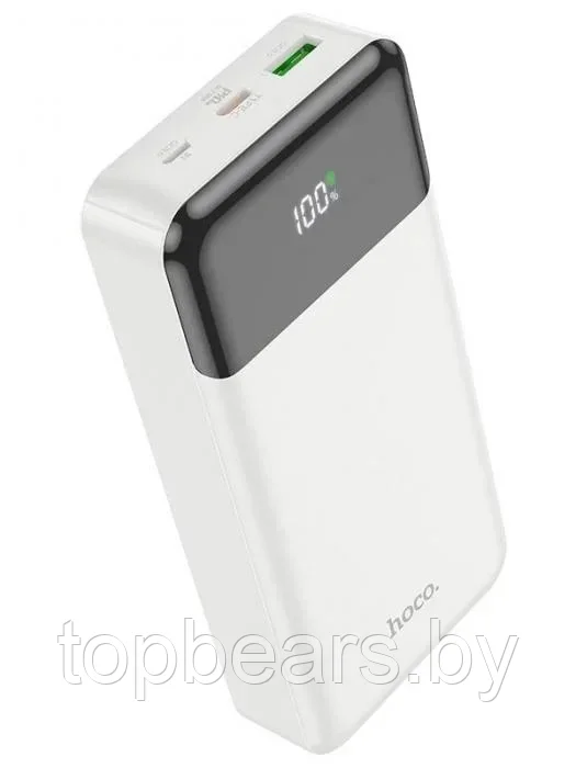 Внешний аккумулятор Hoco Power Bank J102A Cool Figure PD20W+QC3.0 20000mAh Белый - фото 1 - id-p220878440