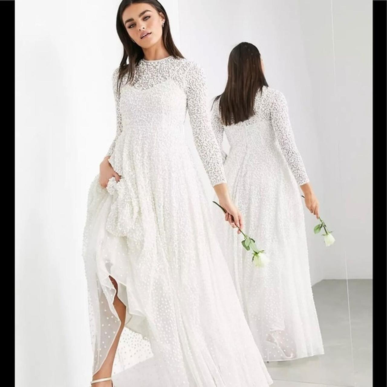 Свадебное платье ASOS EDITION DOMINIQUE Color IVORY Размер EU 36 - фото 2 - id-p220878503