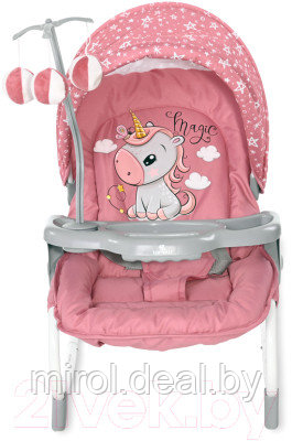 Детский шезлонг Lorelli Dream Time Rose Velvet Unicorn / 10110062151 - фото 2 - id-p220879193