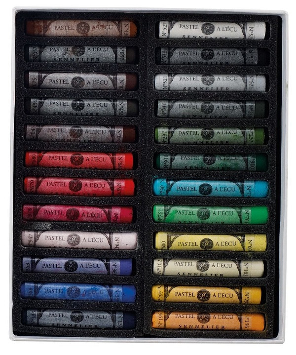 Набор сухой художественной пастели 24 цвета, Sennelier "A l'ecu", в картонной коробке - фото 2 - id-p73152335