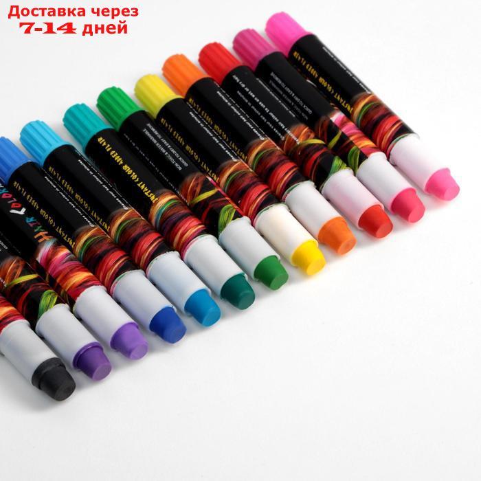 Набор мелков-карандашей для волос, 12 шт. - фото 3 - id-p220798807