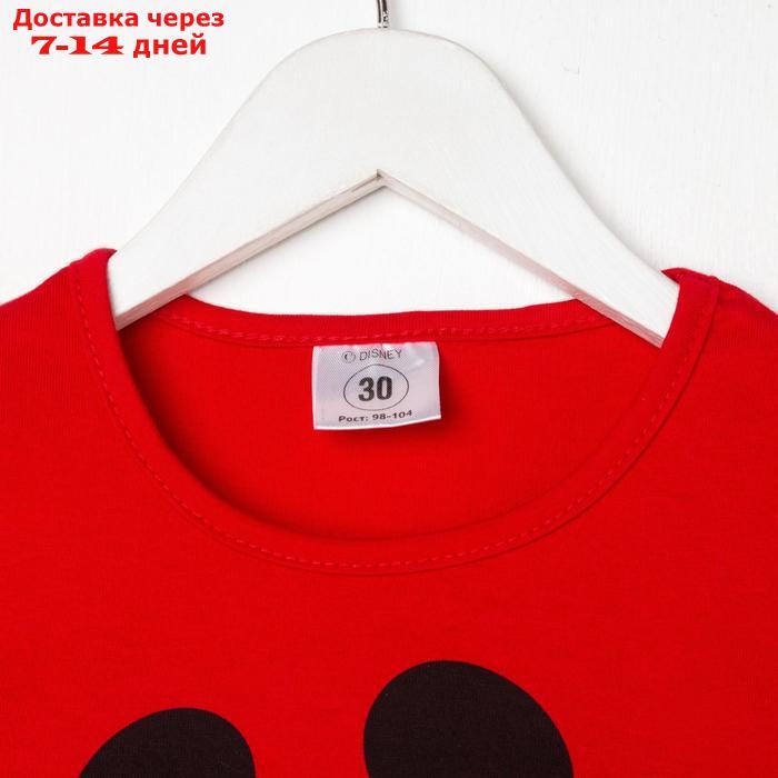 Футболка детская Mickey Микки Маус, рост 122-128, красный - фото 2 - id-p220798833