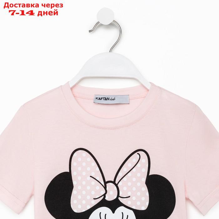 Футболка Disney "Minnie Mouse", рост 122-128 (34), розовый МИКС - фото 2 - id-p220798682