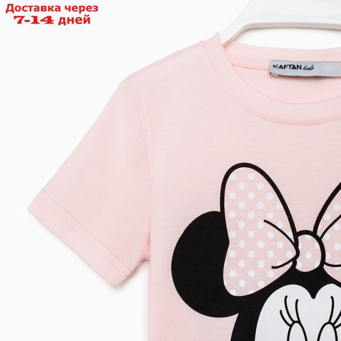 Футболка Disney "Minnie Mouse", рост 122-128 (34), розовый МИКС - фото 3 - id-p220798682