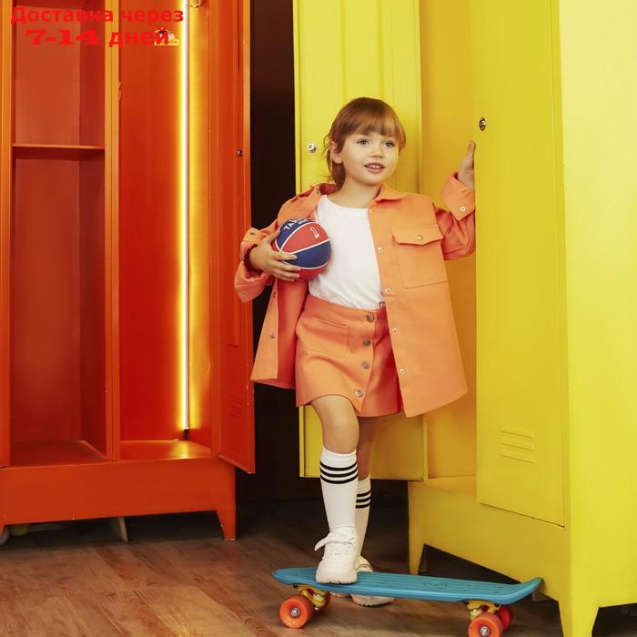 Рубашка для девочки джинсовая KAFTAN, размер 36 (134-140 см), цвет оранжевый - фото 9 - id-p220801992