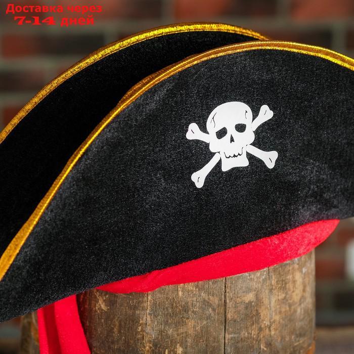 Карнавальная шляпа "Пират", р-р. 56-58 - фото 2 - id-p220800139