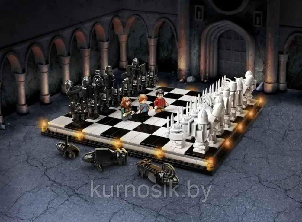 Конструктор 6056 Гарри Поттер Хогвартс. Волшебные шахматы, 876 деталей - фото 4 - id-p220881931