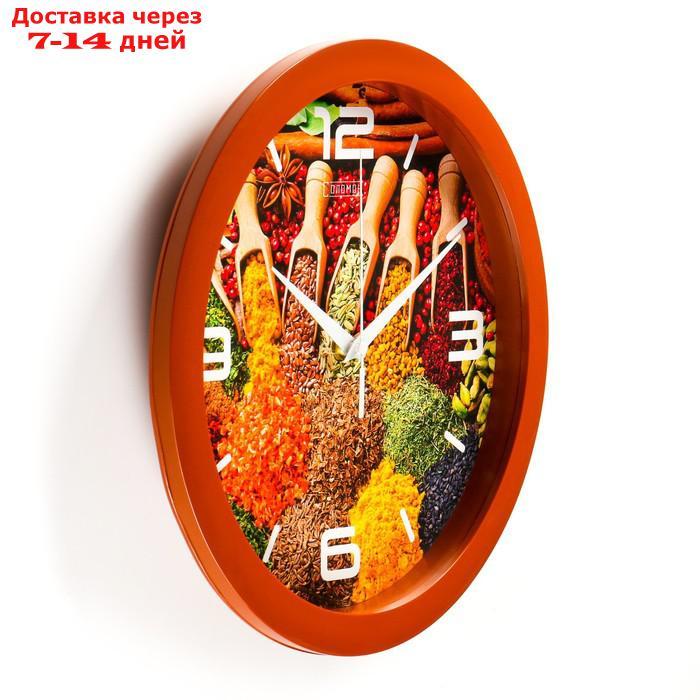 Часы настенные, серия: Кухня, "Восточные пряности", плавный ход, d=28 см - фото 2 - id-p220801183