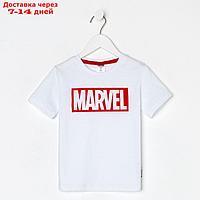 Футболка MARVEL, рост 98-104, белый