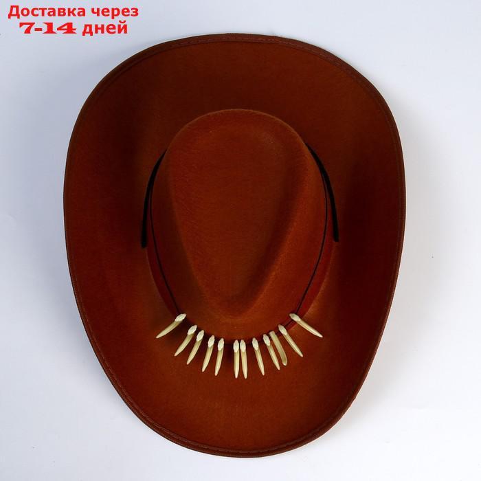 Шляпа ковбойская, с клыками, р-р. 60 - фото 6 - id-p220801414