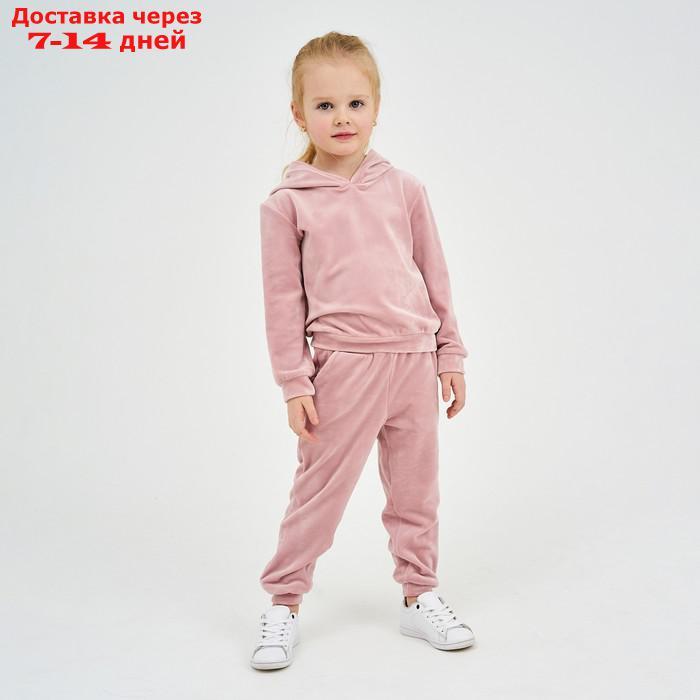 Костюм детский (толстовка, брюки) KAFTAN "Basic line" р.32 (110-116), розовый - фото 1 - id-p220801516