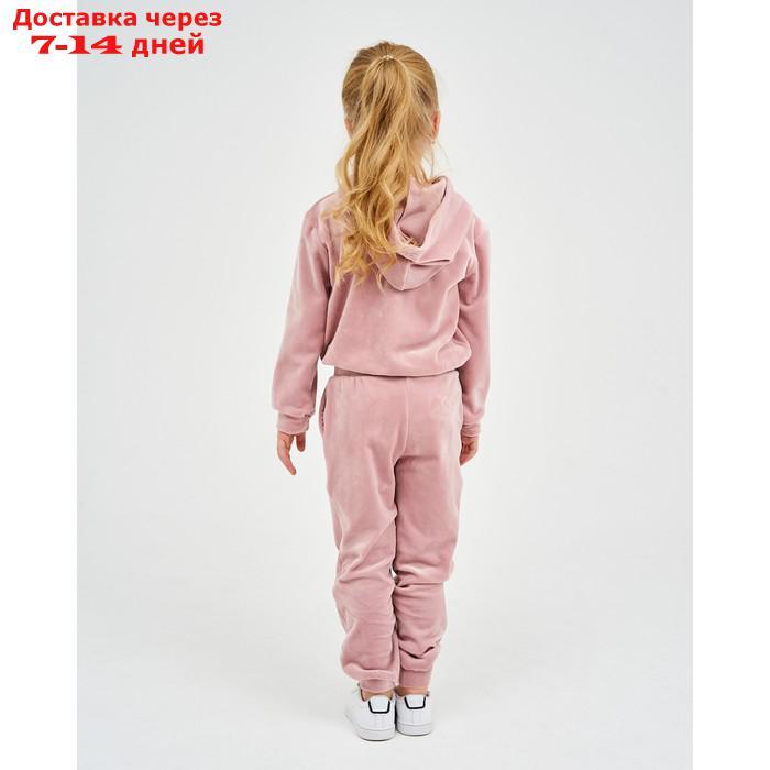 Костюм детский (толстовка, брюки) KAFTAN "Basic line" р.32 (110-116), розовый - фото 4 - id-p220801516